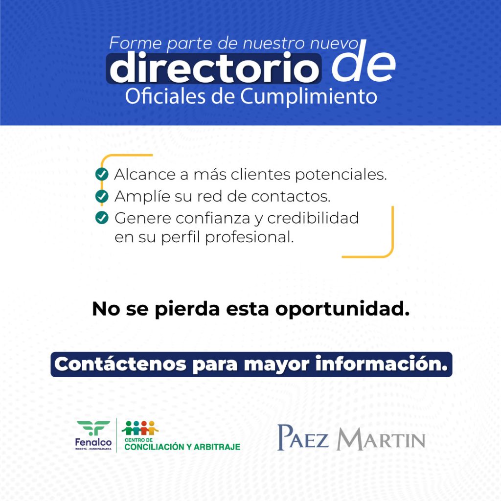 Directorio de Oficiales de Cumplimiento Sagrilaft y PTEE